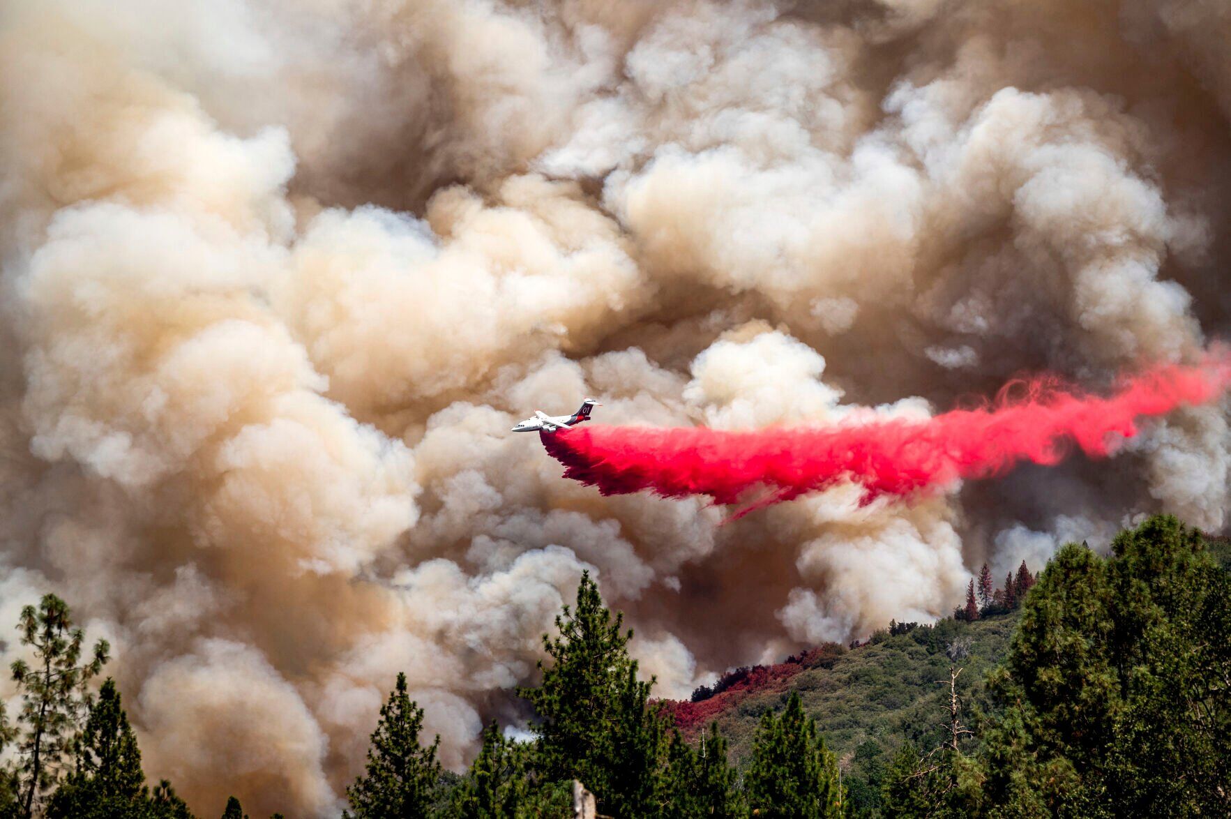 Oak Fire smoke